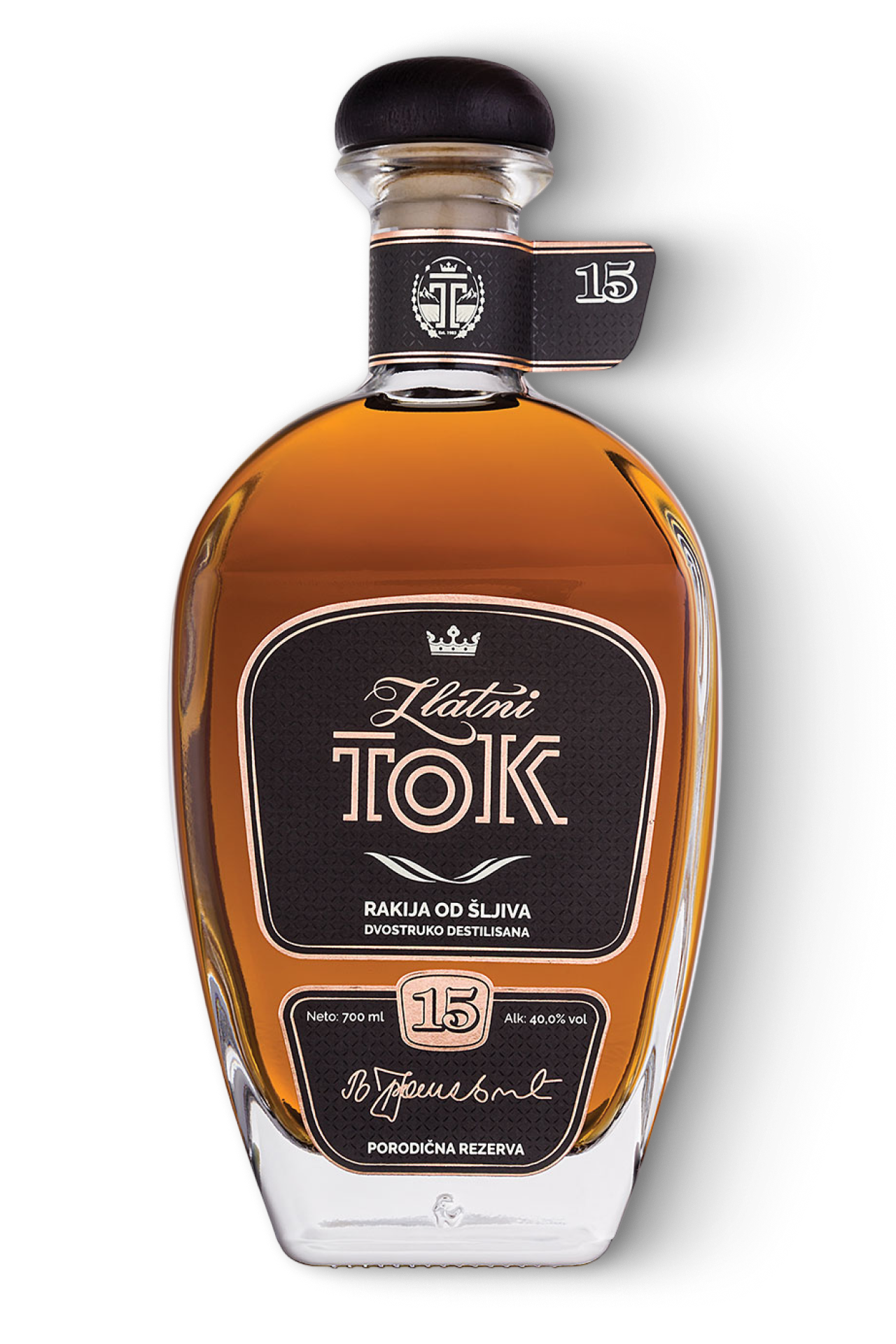 Rakija Zlatni Tok 15 - Rakija od šljiva
